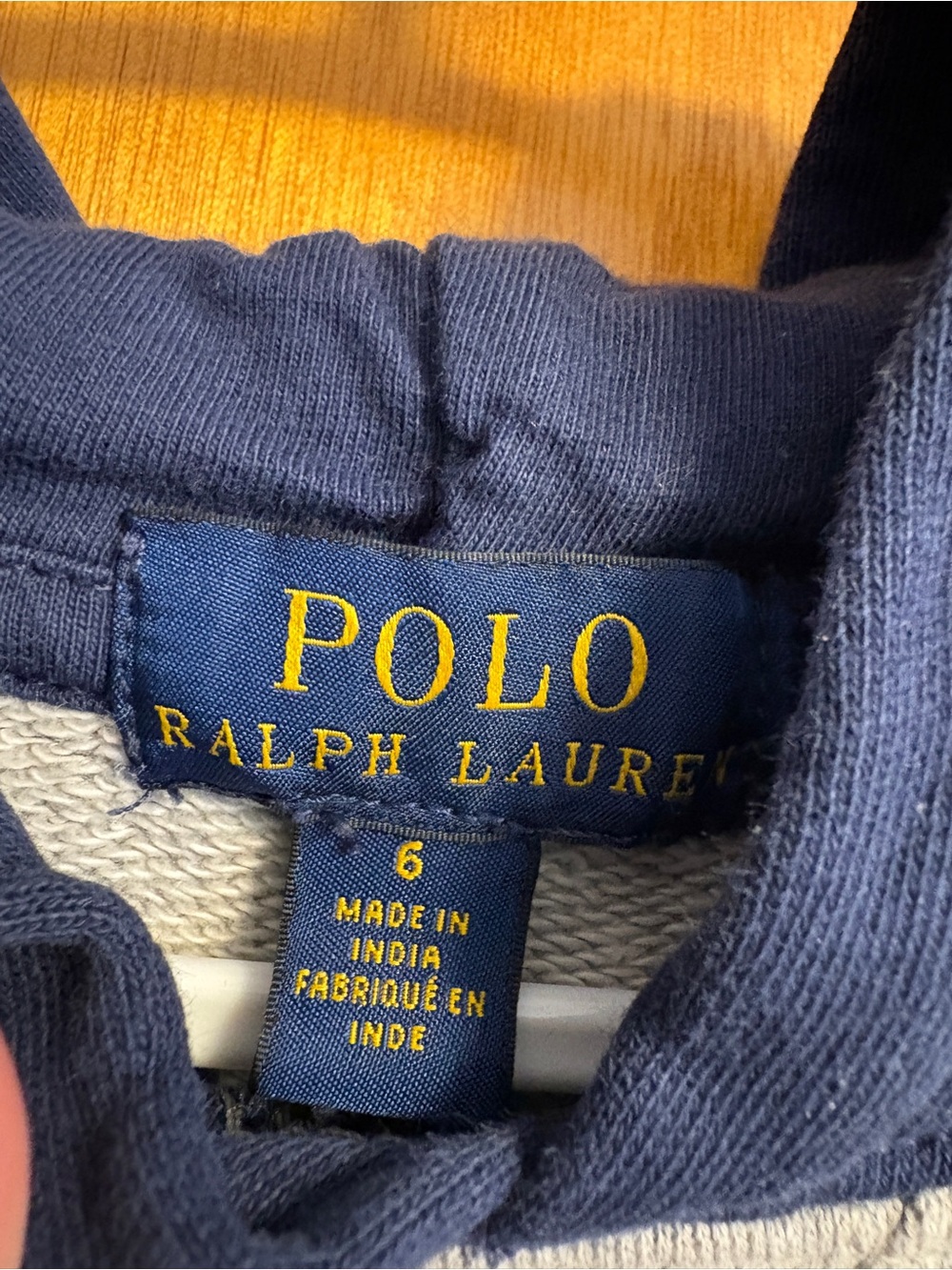POLO Ralph Lauren Size 6 Hoodie Sweatshirt - Picture 4 of 5
